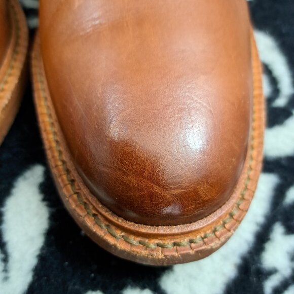 Men Allen Edmonds Stewart 6031 Wingtip Oxfords Brown Leather 7.5 B Narrow main image 6